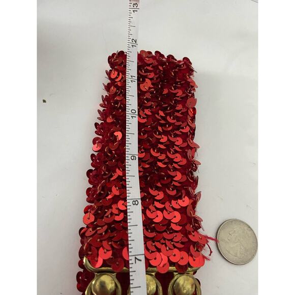 Red sequin belt size 2 - Picture 3 of 4